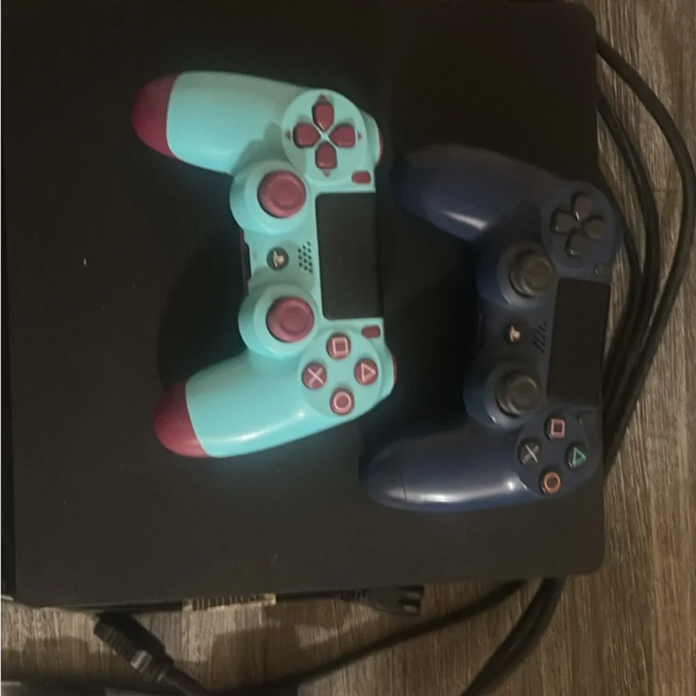 Sony Wireless Controller Pair - Turquoise & Pink + Navy Blue